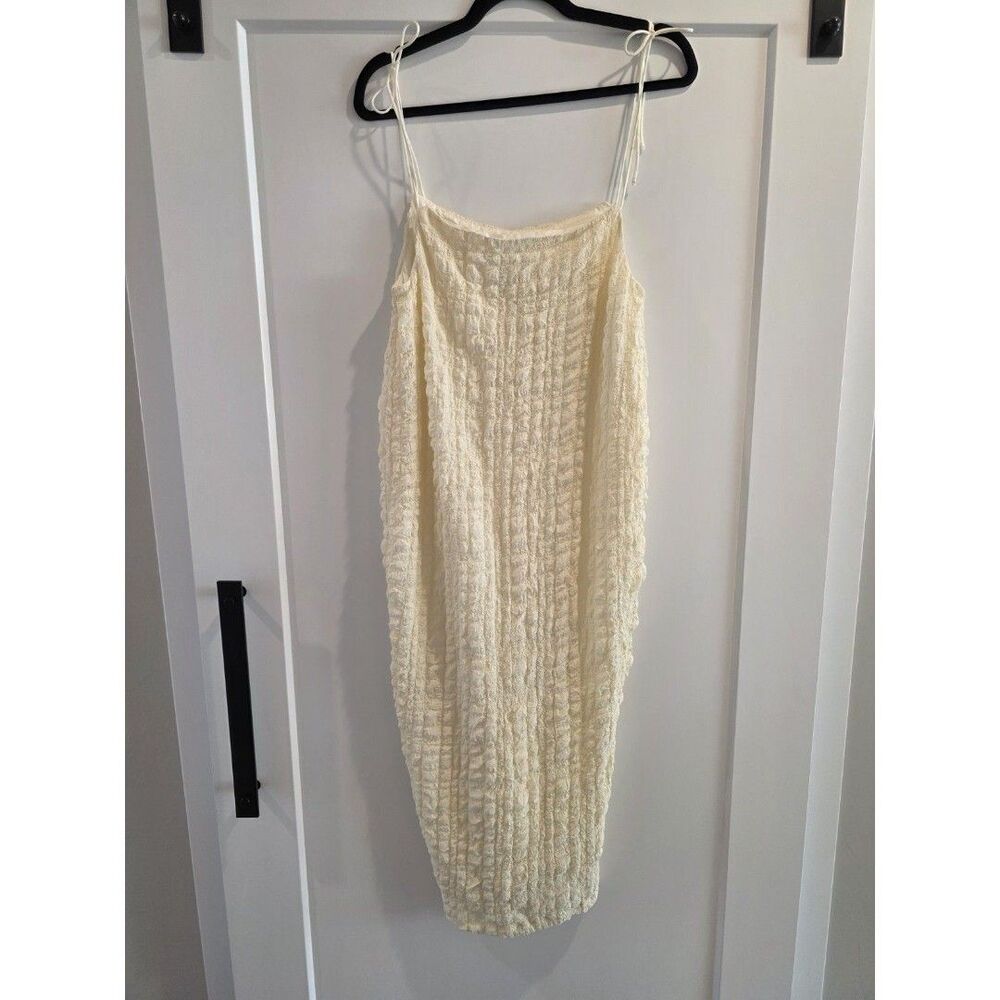 Yellow The Label Crepe Butter Yellow Silk Dress Size Xs
